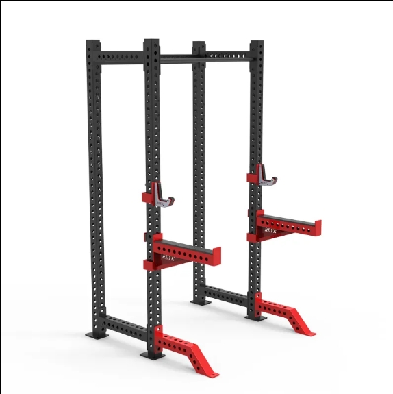 Home Gym Half Rack - Stalowy półramowy stojak do przysiadów, klatka