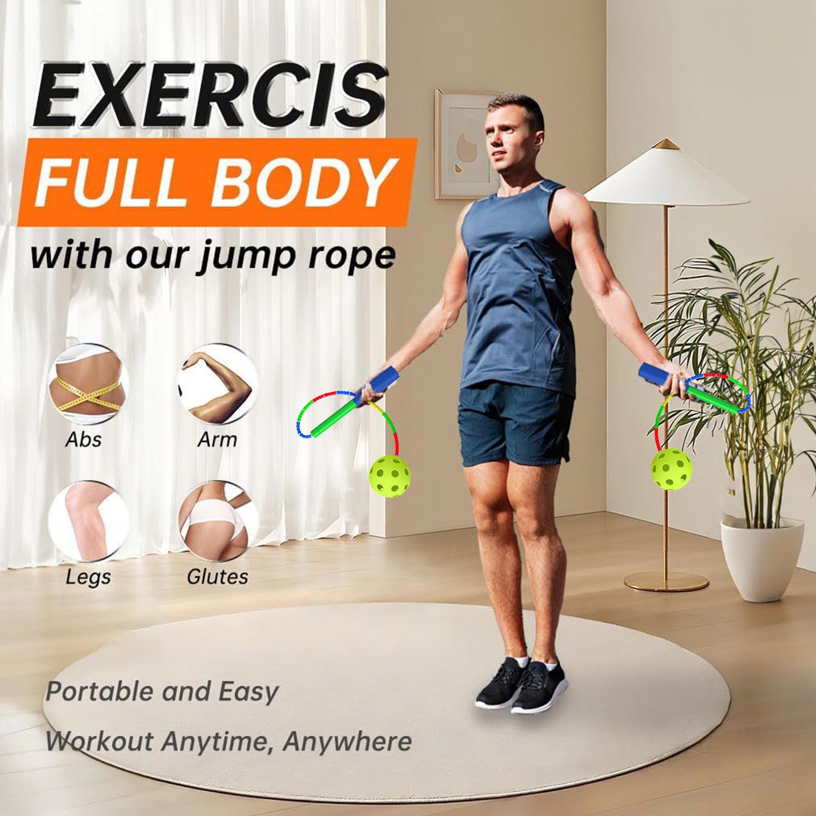Home Gym For Kids - Skakanka z bezprzewodową piłką, sprzęt do