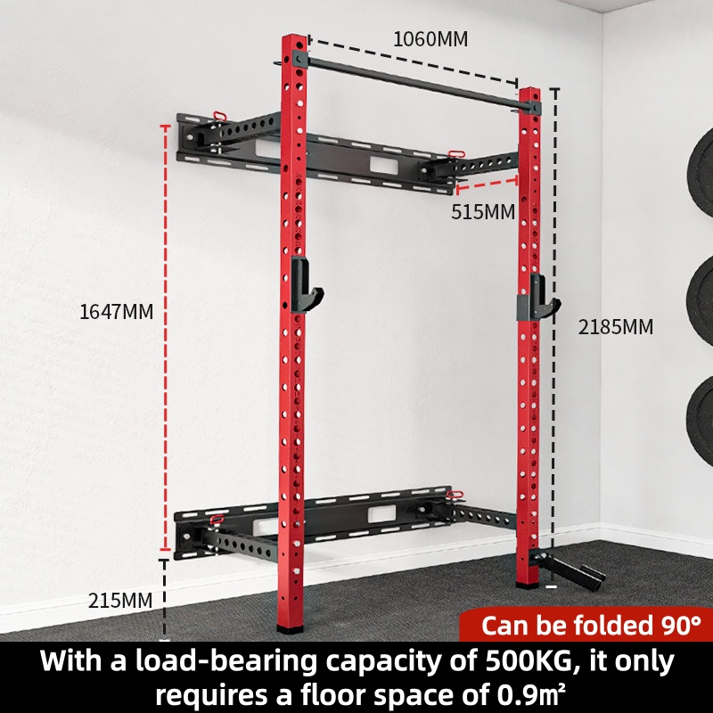 Home Gym Half Rack - Regulowana klatka treningowa do montażu na