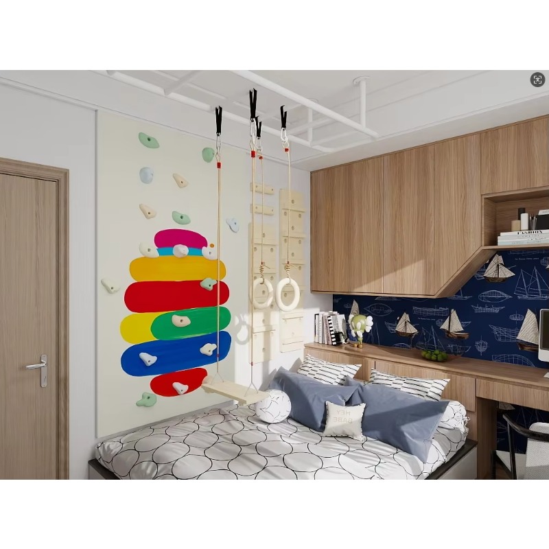 Wewnętrzna ściana wspinaczkowa – Home Gym For Kids recenzja i cena