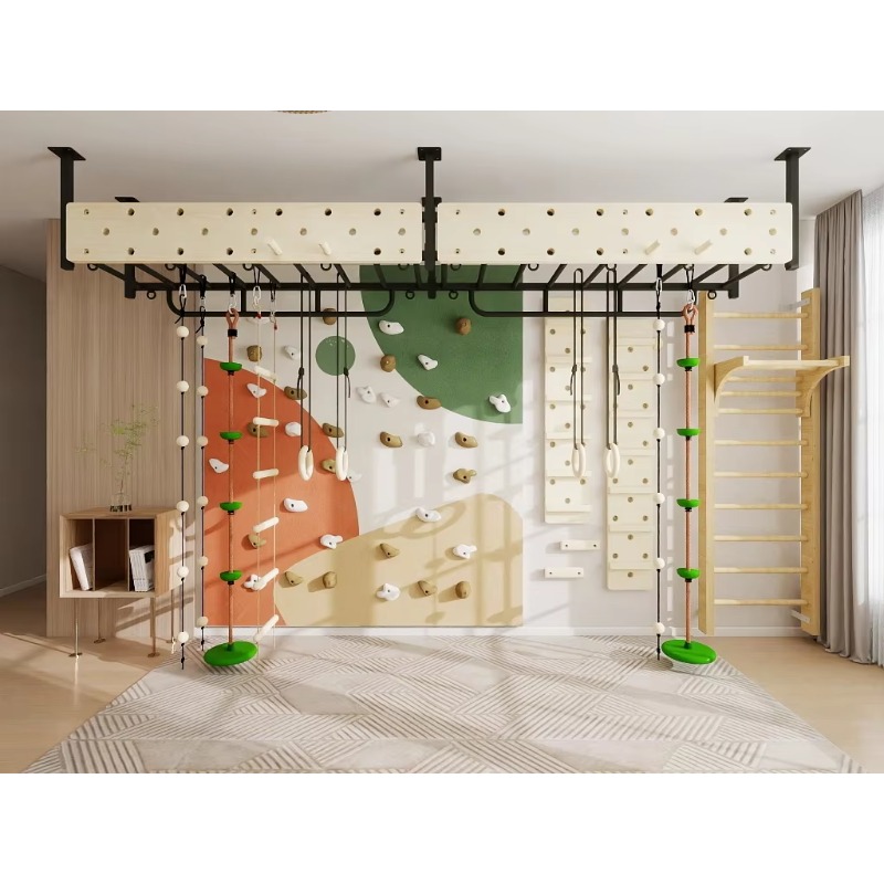 Wewnętrzna ściana wspinaczkowa – Home Gym For Kids recenzja i cena