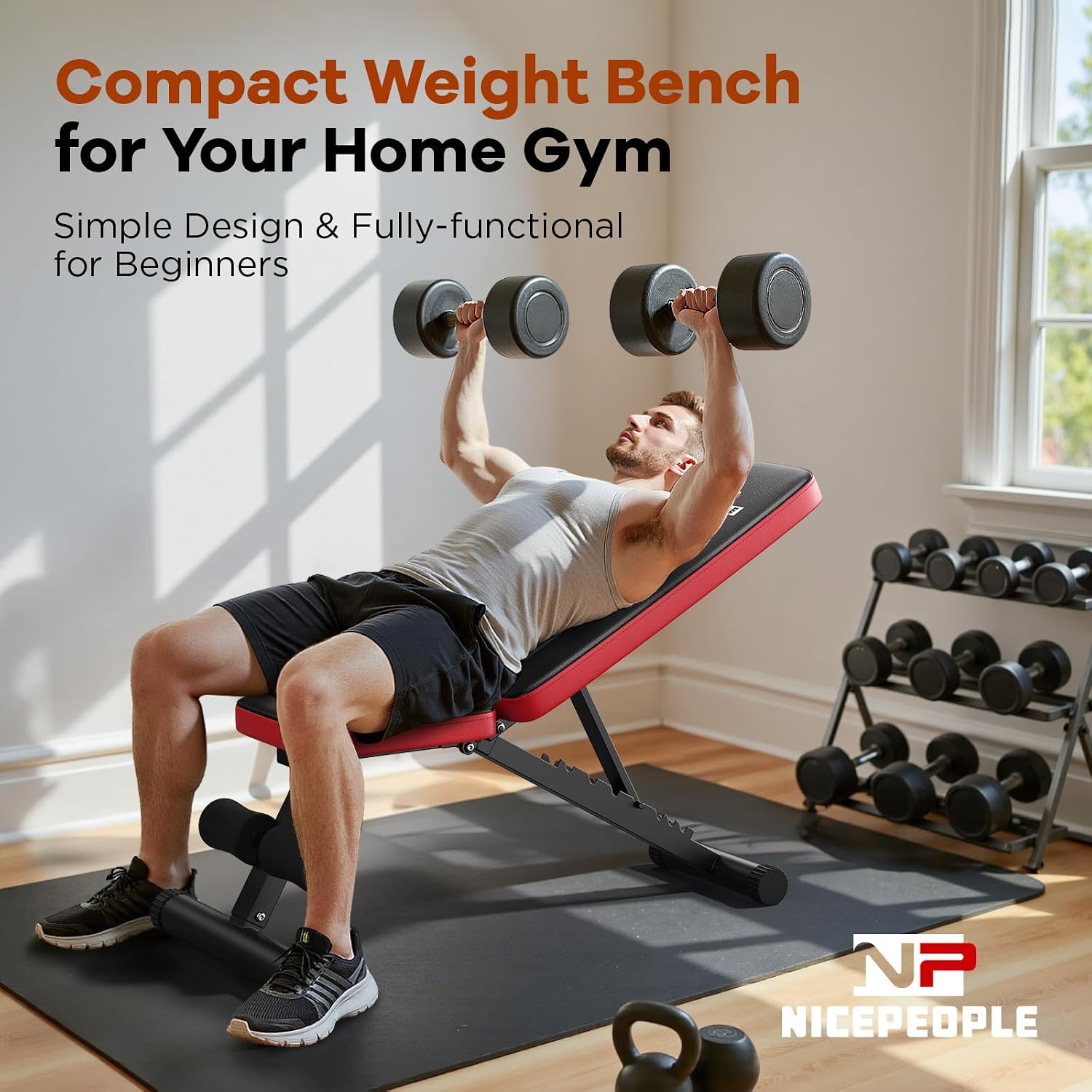 Regulowana ławka do ćwiczeń w  – Home Gym For Small Spaces recenzja i cena