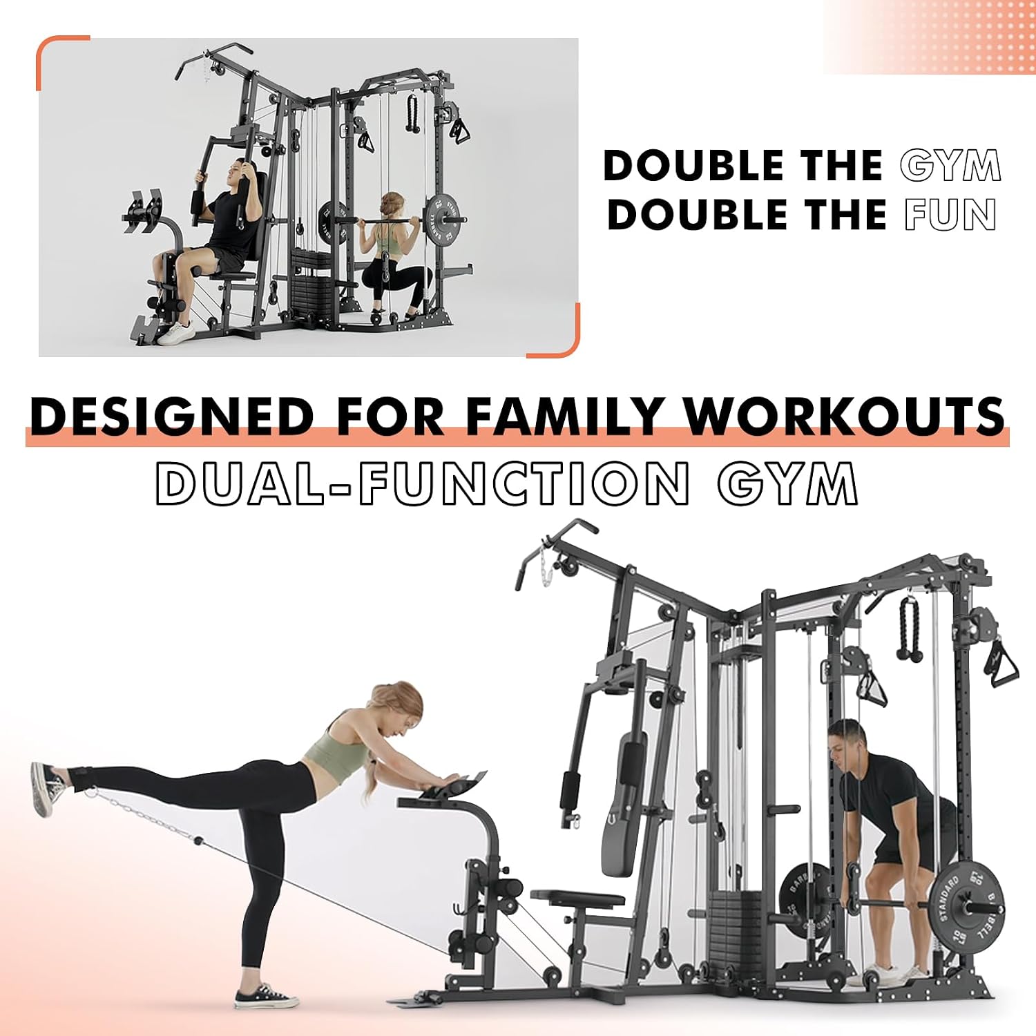 Podwójna stacja SmithΔ z klatk – Home Gym Smith recenzja i cena