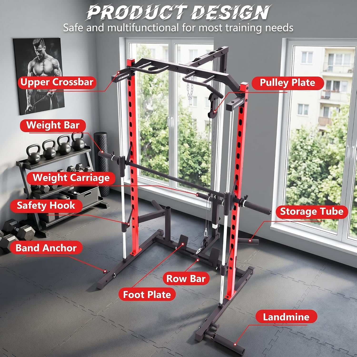 Wielofunkcyjny stojak treningo – Home Gym Smith recenzja i cena