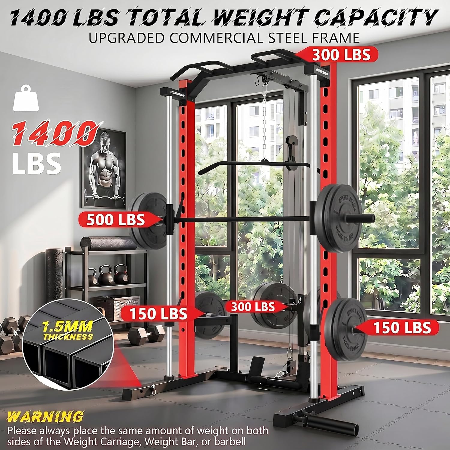 Wielofunkcyjny stojak treningo – Home Gym Smith recenzja i cena